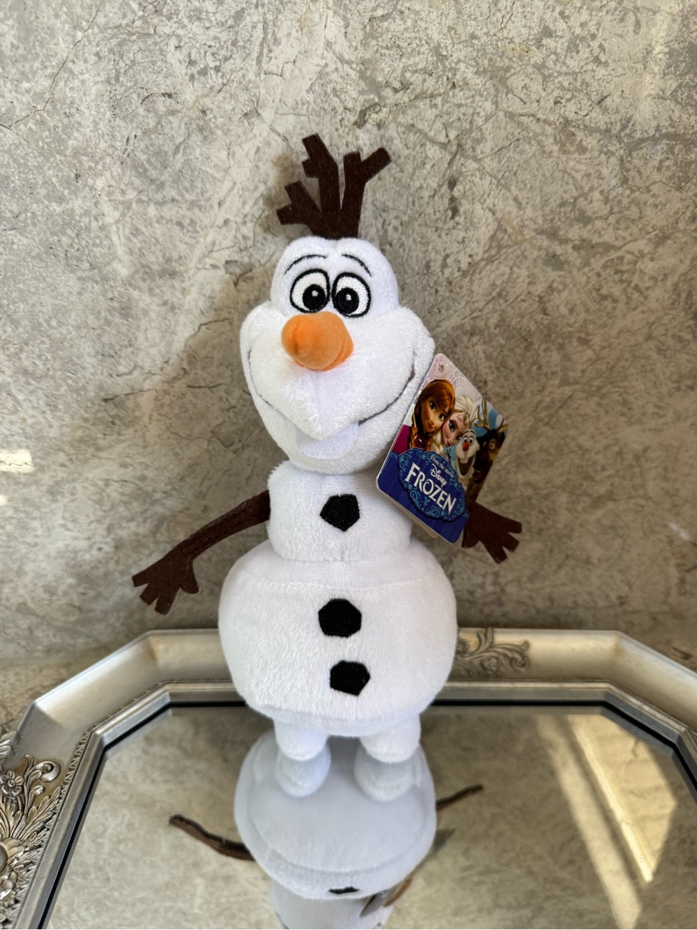 Disney Olaf Plush - White, Orange, Brown, Black